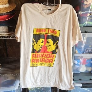 Star Trek Cream Graphic Mirror Mirror T-Shirt